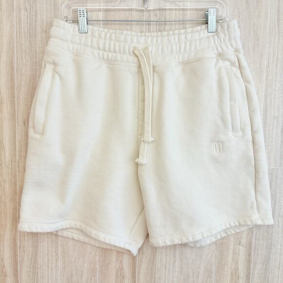 The Marathon Fleece Shorts Men XL Tmc Nipsey Hussle Ivory Heavy Cotton 6” READ - Picture 1 of 14